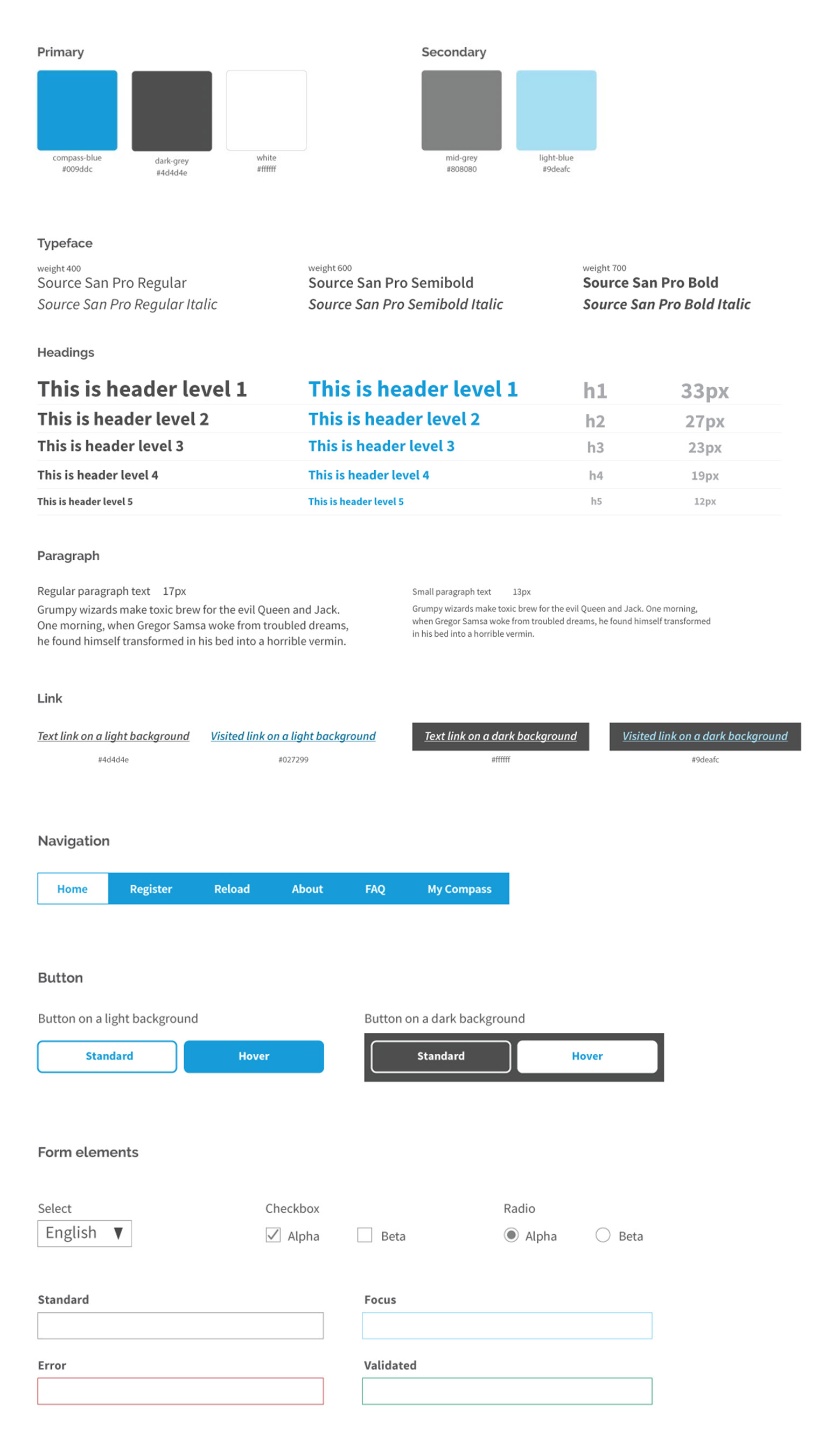 Compass style guide