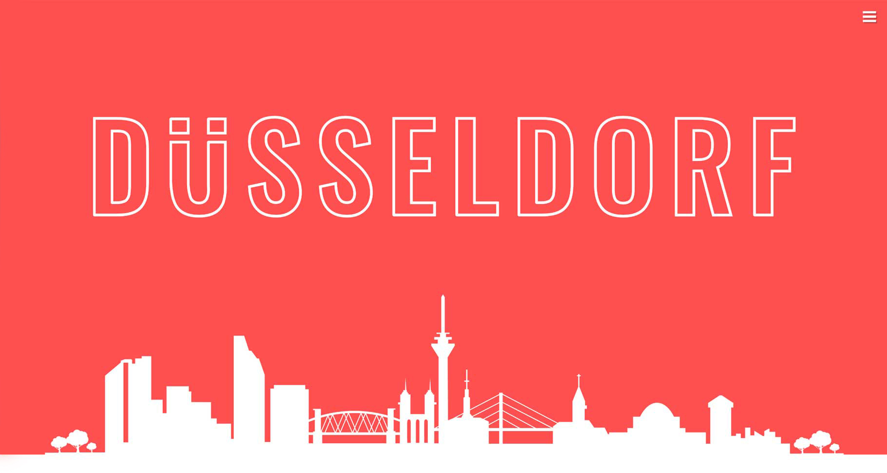 Dusseldorf website screenshot – Intro